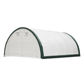 Capannone di Stoccaggio ad Arco con Traliccio Singolo L20'xL42'xH12' - Soluzione Robusta e Spaziosa